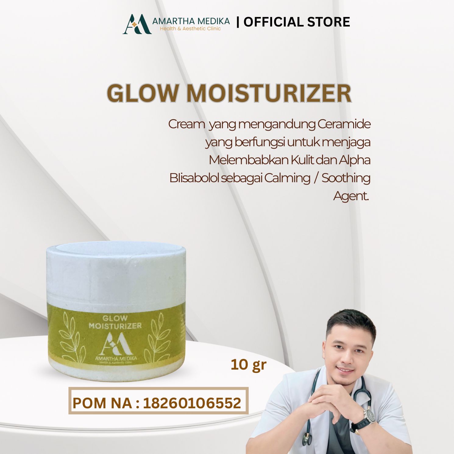 Produk Skincare Glow Moisturizer dari Amartha Medika